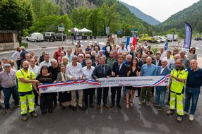 Rigaud : inauguration du rond-point Charles Ginésy